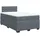 vidaXL Boxspringbett mit Matratze Dunkelgrau 120x200 cm Samt