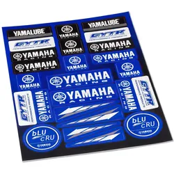 Aufkleber Bogen Yamaha Racing blau