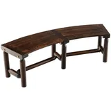 Costway Gartenbank 139 x 36 x 41 cm Braun