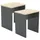 MID.YOU Hocker, Anthrazit, rechteckig, 40x45x30 cm, Stauraum, Wohnzimmer, Hocker, Sitzhocker