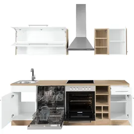 kochstation Küchenzeile KS-Eton 240 cm weiß