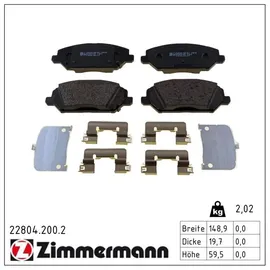 ZIMMERMANN Bremsbelagsatz, Scheibenbremse