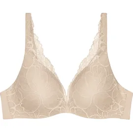 Triumph Body Make-Up Illusion Lace WP mit Bügel, Gepolstert, Verstellbare Träger, 80D, Nude Beige