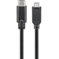 goobay USB 2.0 Kabel, USB 2.0 USB 2.0 Micro-B/USB-C 2.0, 0.2m (67895)
