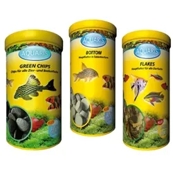 AQUARIS Sparset mit hochwertigem Zierfischfutter 455 g 455 g