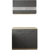 Respekta Buffet Merle 100 x 200 x 60 cm Grau