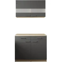 Respekta Buffet Merle 100 x 200 x 60 cm Grau