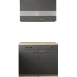 Respekta Buffet Merle 100 x 200 x 60 cm Grau