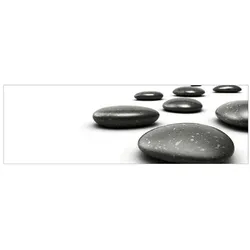 mySPOTTI Badrückwand »Hot Stone«, BxH:140 cm x 45 cm, weiß