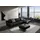 Designwerk Eckcouch Leder 3-Sitzer Schwarz