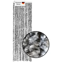 Lemodo Insektenschutz-Vorhang Flauschvorhang 56x185cm, Fliegenschutz, Türvorhang, BxL: 56x185 cm schwarz