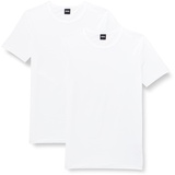 Boss Herren Round Neck T-Shirt 2er Pack Modern, White, S