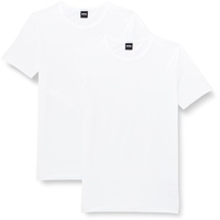 Boss Herren Round Neck T-Shirt, 2er Pack Modern, White, S