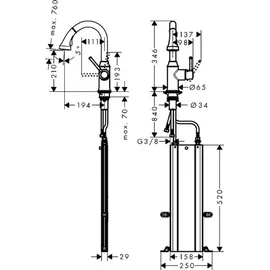 Hansgrohe Talis M53 210 2jet sBox (73871000)