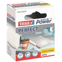 Tesa Gewebeband extra Power 2,75 m × 38 mm weiß