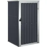 vidaXL Metallgerätehaus 0,88 x 0,89 x 1,61 m anthrazit
