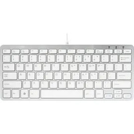 R-Go Tools R-Go Compact Tastatur, QWERTY Weiß drahtgebundenen - Weiß