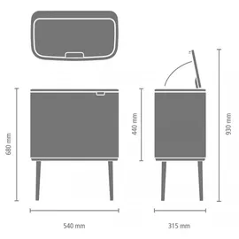 Brabantia Bo Touch Bin 33 l metallic gold