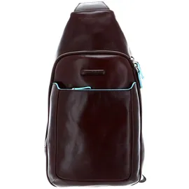 Piquadro Schultertasche Blue Square Mono Sling Bag Mogano