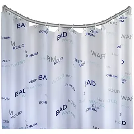 Wenko Duschvorhangstange Rund 80 x 80 x 90 cm chrom