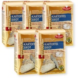 BIELMEIER KÜCHENMEISTER Brotbackmischung Kartoffelbrot 5 x 1000 g I Brotbackmischungen für Brotbackautomat & Ofen I Hefe Backmischung, einfach backen