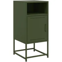 vidaXL Nachttisch Kristien 36 x 39 x 78 cm Olivgrün
