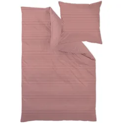 Bettwäsche CURT BAUER "Bente", rot (ruby), B/L: 135cm x 200cm, , Mako-Brokat-Satin, B/L: 80cm x 80cm, Mako-Brokat-Satin, Obermaterial: 100% Baumwolle, Bettwäsche, Erscheinungsbild einer Mélange