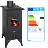 Prity - Kaminofen Ofen Herd Stahl Top Kraftstoff Mini Sp Bimschvii 5.2 Kw