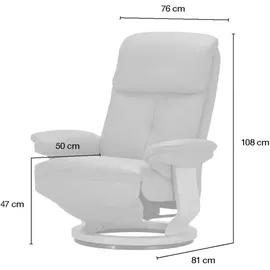 Nils Olsen Relaxsessel Svenstrup Leder 76 x 108 x 81 cm Braun elektrisch