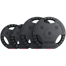 Gorilla Sports Hantelscheiben-Set Kunststoff 30 kg schwarz