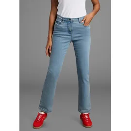 Arizona Gerade Jeans »Annett« bequeme Passform, 5-Pocket-Style, hohe Taille, Gr. 38 N-Gr, bleached, , 568355-38 N-Gr