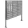 AL Briefkastensysteme 24 Fächer Premium Edelstahl Stand Briefkasten Anlage mit Klingeln, Post A4, modern, robust, wetterfest, Artikelnummer 132T24S3KS