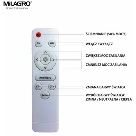 Milagro Deckenleuchte 1x24w Led Vela Ml4401 Milagro