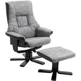 Homcom Relaxsessel mit Hocker, Fernsehsessel, TV Sessel Relaxliegen