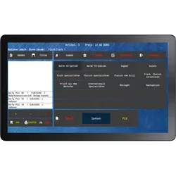 Blitzkasse 10" All-in-One MINI Kasse mit Bondrucker und Kundenanzeige für Einzelhandel und Lieferservice: Touchscreen, Bondrucker, Kundenanzeige