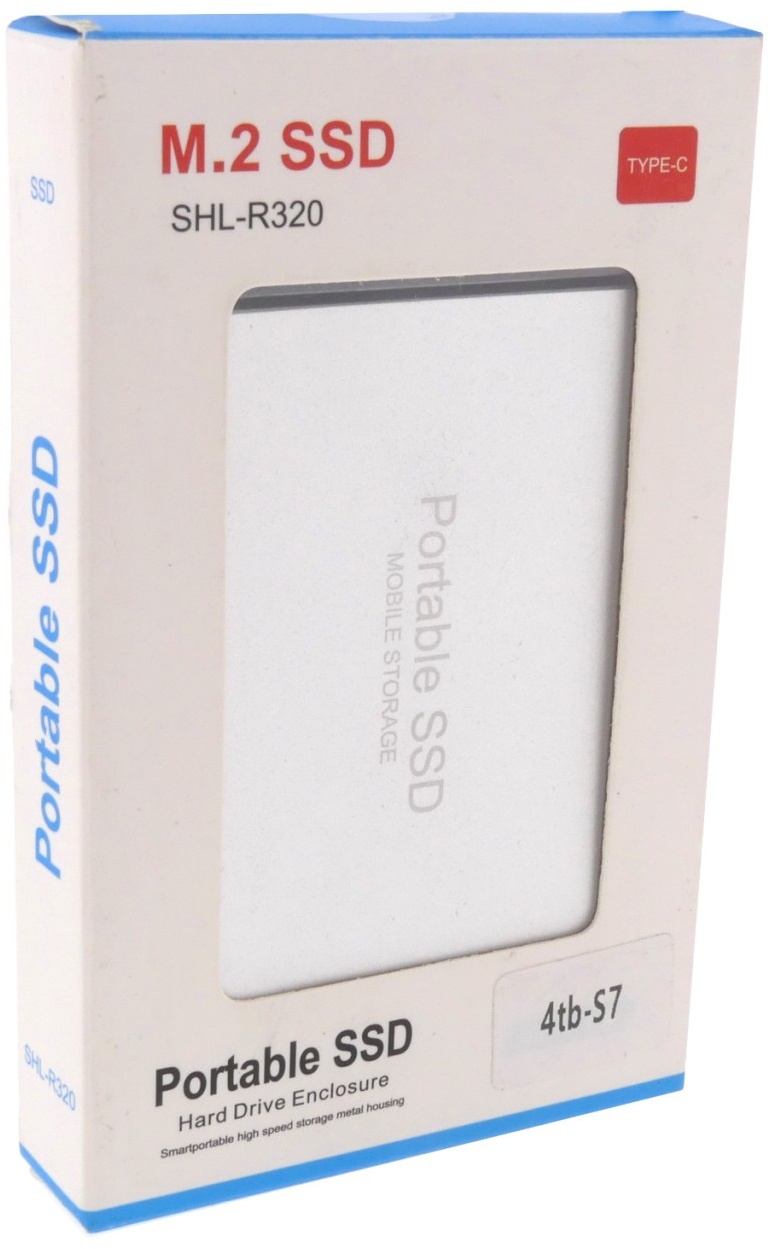 M.2 SHL-R320 silber USB 3.0 3.1 Typ C tragbares SSD Festplattengehäuse