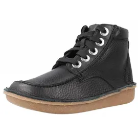 CLARKS Damen Funny Cedar Mode-Stiefel, Black Leather, 35,5 EU