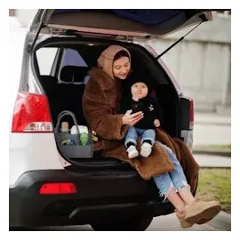 Relaxdays Wickeltasche beige