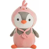 BigBuy Plüschtier Kit Pinguin Rosa 80 cm