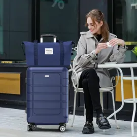 luxuskollektion Mittelgroßer Hartschalenkoffer 4-Rollen 55 cm / 60 l blau