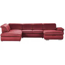Lounge Collection Wohnlandschaft  mit verschiedenen Funktionen Amanda ¦ rot ¦ Maße (cm): B: 379 H: 85 T: 260.0