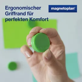 Magnetoplan Ergo-Magnete, medium, Maigrün, Pack a 10 Stück