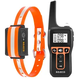 rojeco Elektrisches Antibellhalsband 1000 m Orange One Size