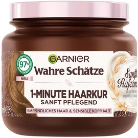 Garnier Wahre Schätze 1-Minute Haarkur Sanfte Hafermilch Maske 340 ml