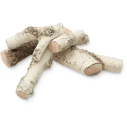 Hitze Keramische Holzscheite für Biokamine SET 4 Zubehör für Bio-Kamine