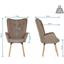 hjh living Sessel HAVENIO I Stoff