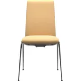 Stressless® Polsterstuhl Laurel, Low Back, Größe M, mit Beinen aus Stahl in Chrom glänzend blau