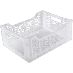 Klappboxen 400 x 300 x 150 mm transparent durchbrochen Handgriffe