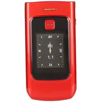 4G Klapphandy für Senioren, Entsperrtes, Robustes Klapphandy mit Großer Taste, Klarem Ton, SOS Taste, Doppelbildschirm, 4800 mAh GPS (Rot)