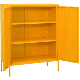 deluke KEVI Büroschrank 80 x 35 x 101,5 cm Gelb